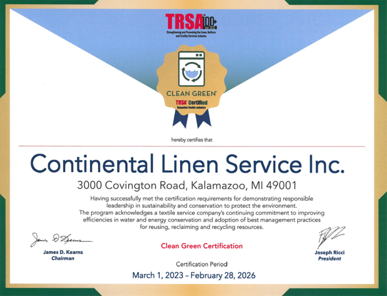 TRSA Clean Green Certification