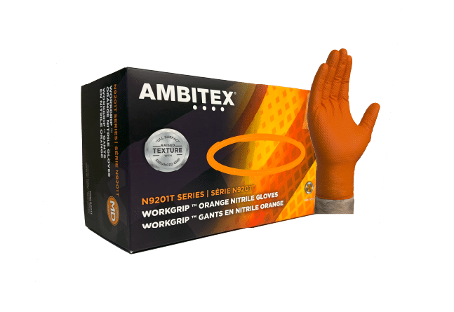 8 mil diamond grip nitrile gloves